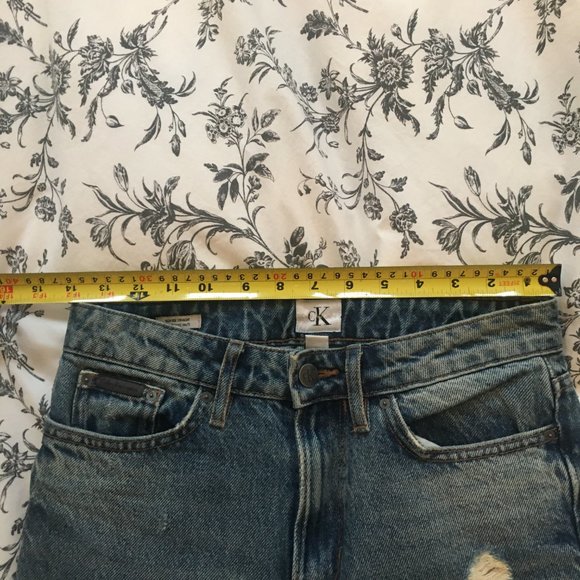 Calvin Klein High Rise Straight Jeans - Picture 6 of 6